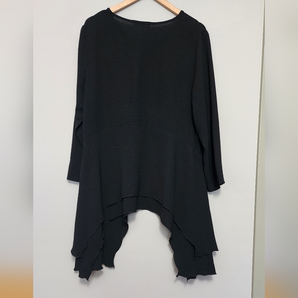Compli K long black blouse size XL - Picture 2 of 8